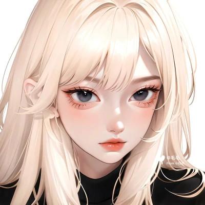 ai手绘头像女