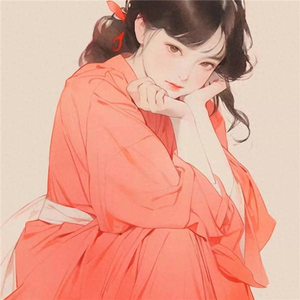 清新淡雅动漫女生头像图片，温婉柔美