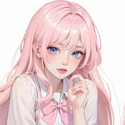 ai手绘头像女