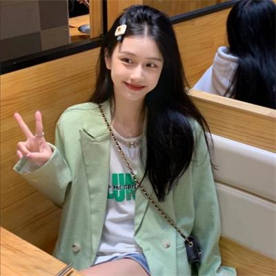 好看的绿色头像女生高清图片36张，清新透亮