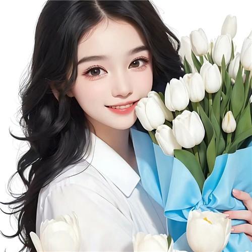 郁金香女生头像动漫图片合集30张