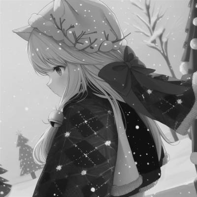 黑白漫画风情侣头像一对两张16组，简约而纯粹