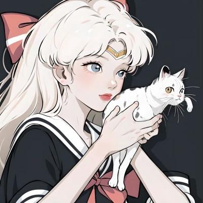 复古旧漫头像女生图片合集33张
