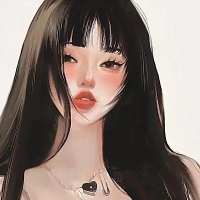有品位的微信头像女卡通手绘32张