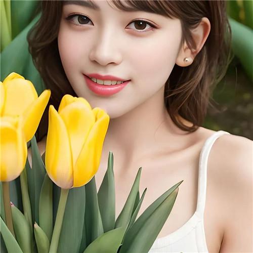 郁金香女生头像动漫图片合集30张