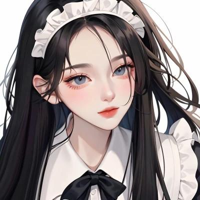ai手绘头像女