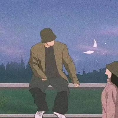 好看的不易撞动漫情侣头像23对