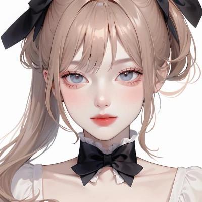 ai手绘头像女