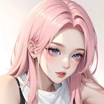 ai手绘头像女
