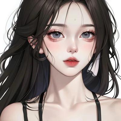 ai女头像插画高清图片32张