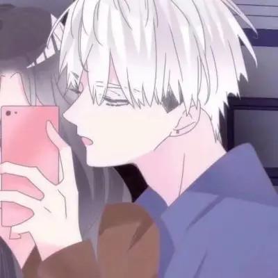 好看的不易撞动漫情侣头像23对