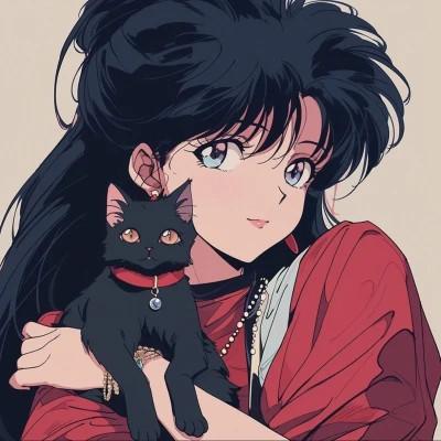 复古旧漫头像女生图片合集33张