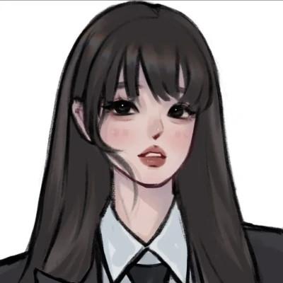 有品位的微信头像女卡通手绘32张