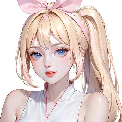 ai手绘头像女