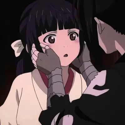 好看的不易撞动漫情侣头像23对
