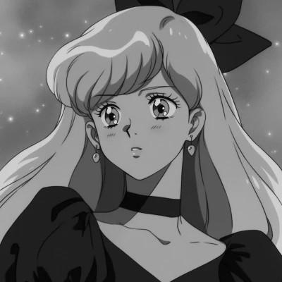 女生日系ins风漫画头像黑白60张