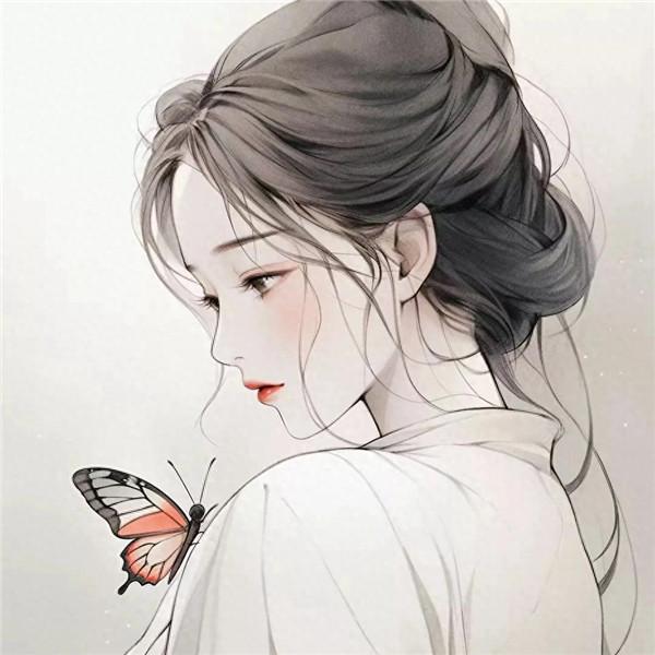 清新淡雅动漫女生头像图片，温婉柔美