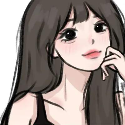 有品位的微信头像女卡通手绘32张