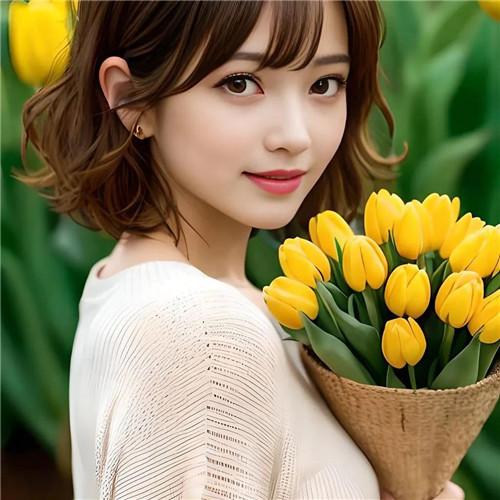 郁金香女生头像动漫图片合集30张