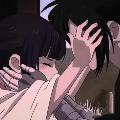好看的不易撞动漫情侣头像23对