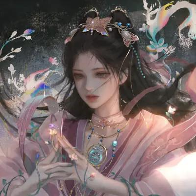 手绘头像女生惊艳43张