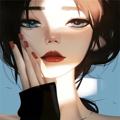 酷女生头像高级质感漫画