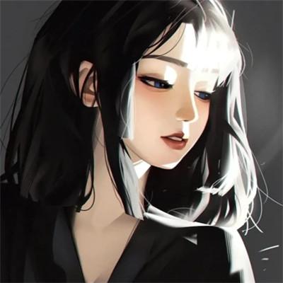 酷女生头像高级质感漫画
