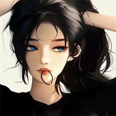 酷女生头像高级质感漫画