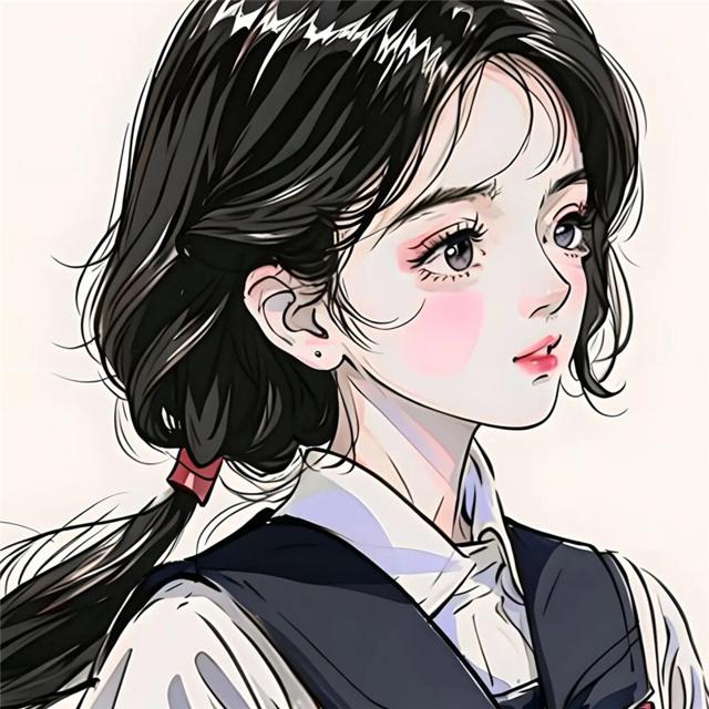 超级好看的手绘女头像