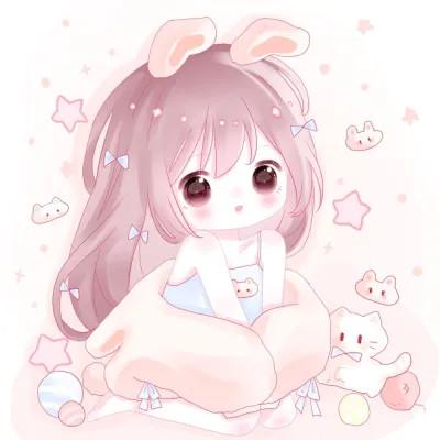 可爱萌Q版女生专属卡通头像118张