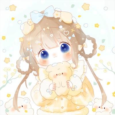 可爱萌Q版女生专属卡通头像118张