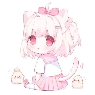 可爱萌Q版女生专属卡通头像118张