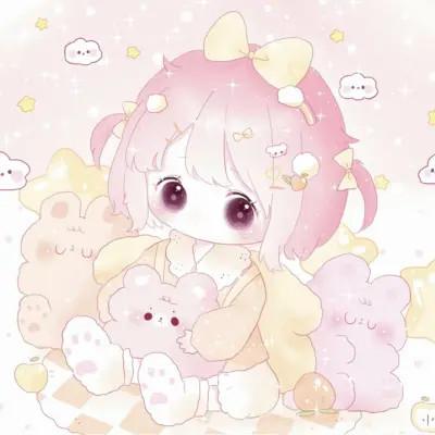 可爱萌Q版女生专属卡通头像118张