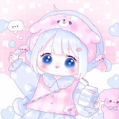 可爱萌Q版女生专属卡通头像118张