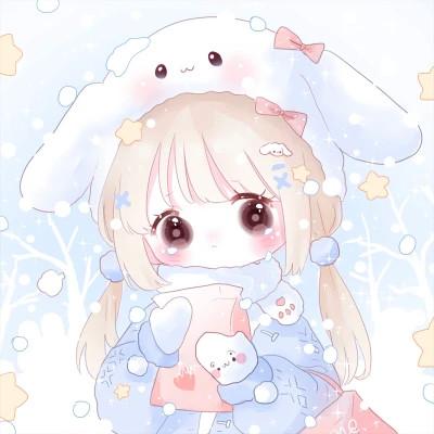 可爱萌Q版女生专属卡通头像118张