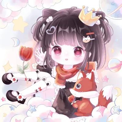 可爱萌Q版女生专属卡通头像118张