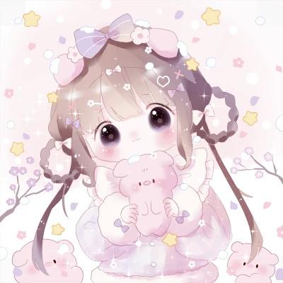 可爱萌Q版女生专属卡通头像118张