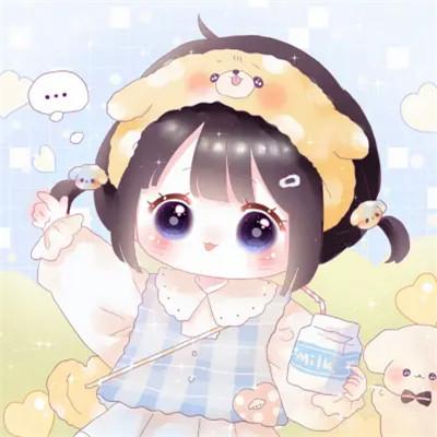可爱萌Q版女生专属卡通头像118张
