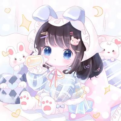可爱萌Q版女生专属卡通头像118张