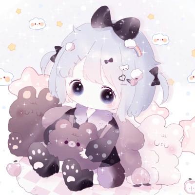 可爱萌Q版女生专属卡通头像118张