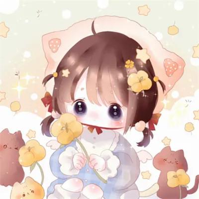 可爱萌Q版女生专属卡通头像118张