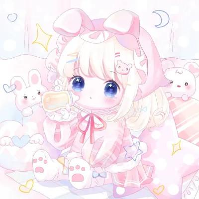可爱萌Q版女生专属卡通头像118张