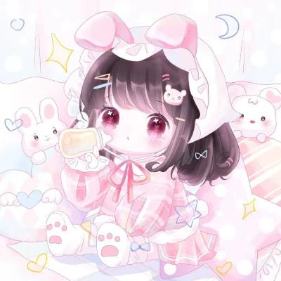 可爱萌Q版女生专属卡通头像118张