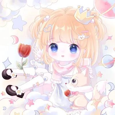 可爱萌Q版女生专属卡通头像118张