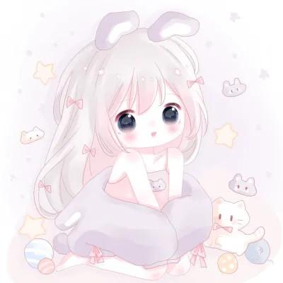 可爱萌Q版女生专属卡通头像118张