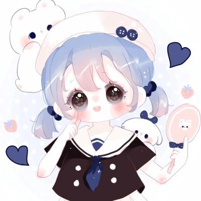 可爱萌Q版女生专属卡通头像118张