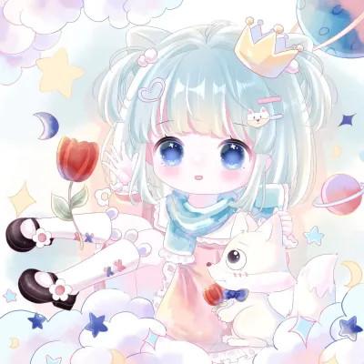 可爱萌Q版女生专属卡通头像118张