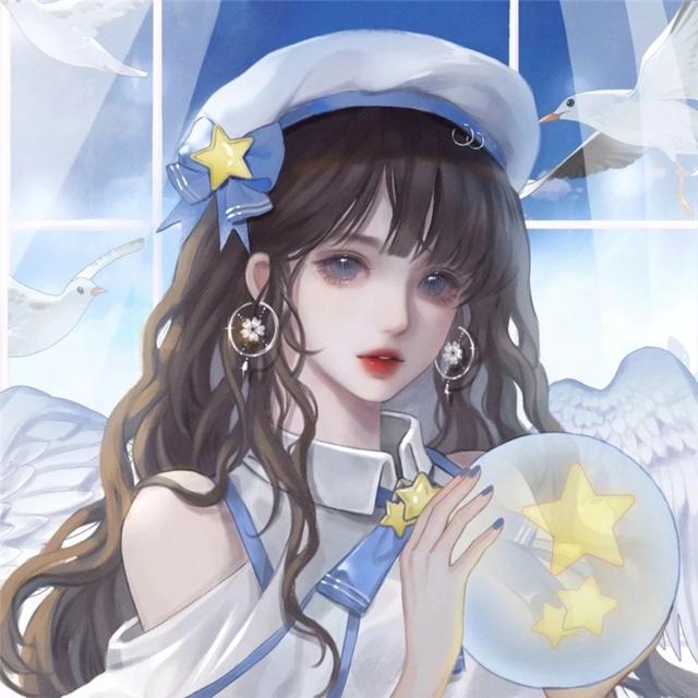 唯美动漫少女心手绘头像图片