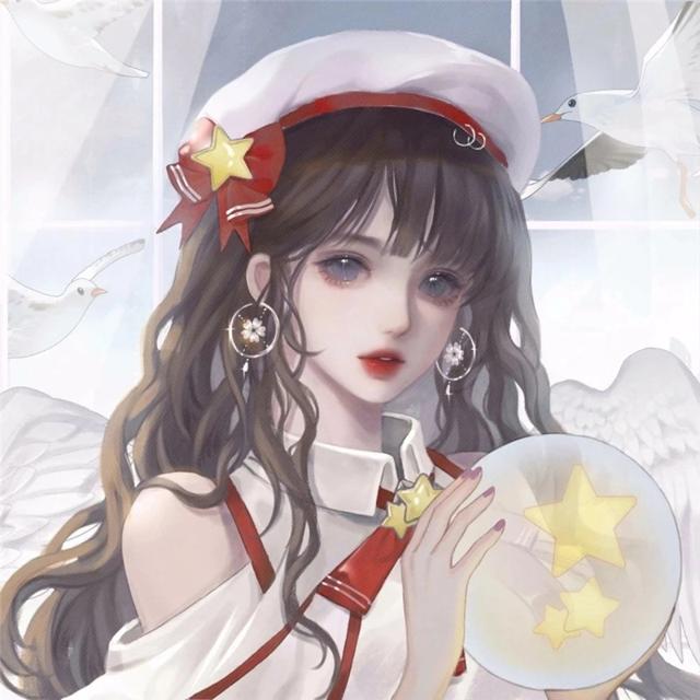 唯美动漫少女心手绘头像图片