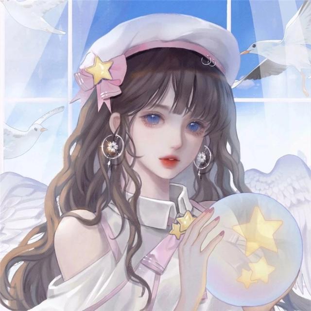 唯美动漫少女心手绘头像图片